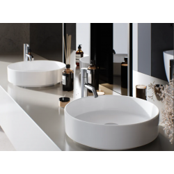 Επικαθήμενος Νιπτήρας Πορσελάνης Φ40 Cerastyle Suit 078100-97 Λευκό Ματ